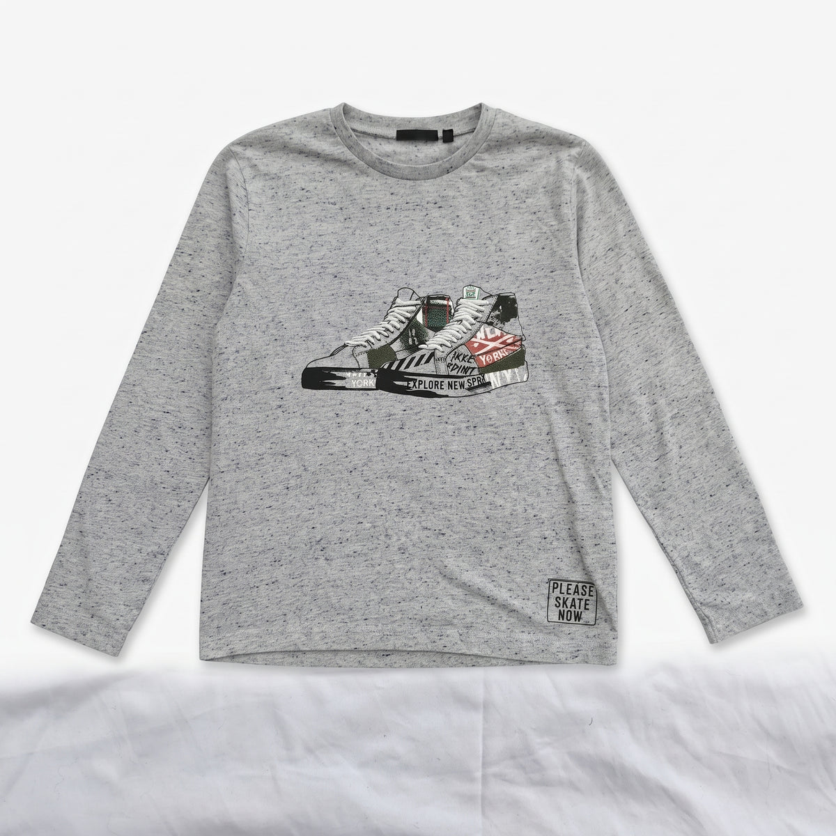 IKKS - T-SHIRT - GRIS - 6 ANS