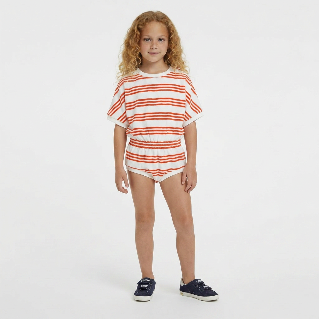 WE ARE KIDS - COMBINAISON DE BAIN - BLANC, ORANGE - 6 ANS