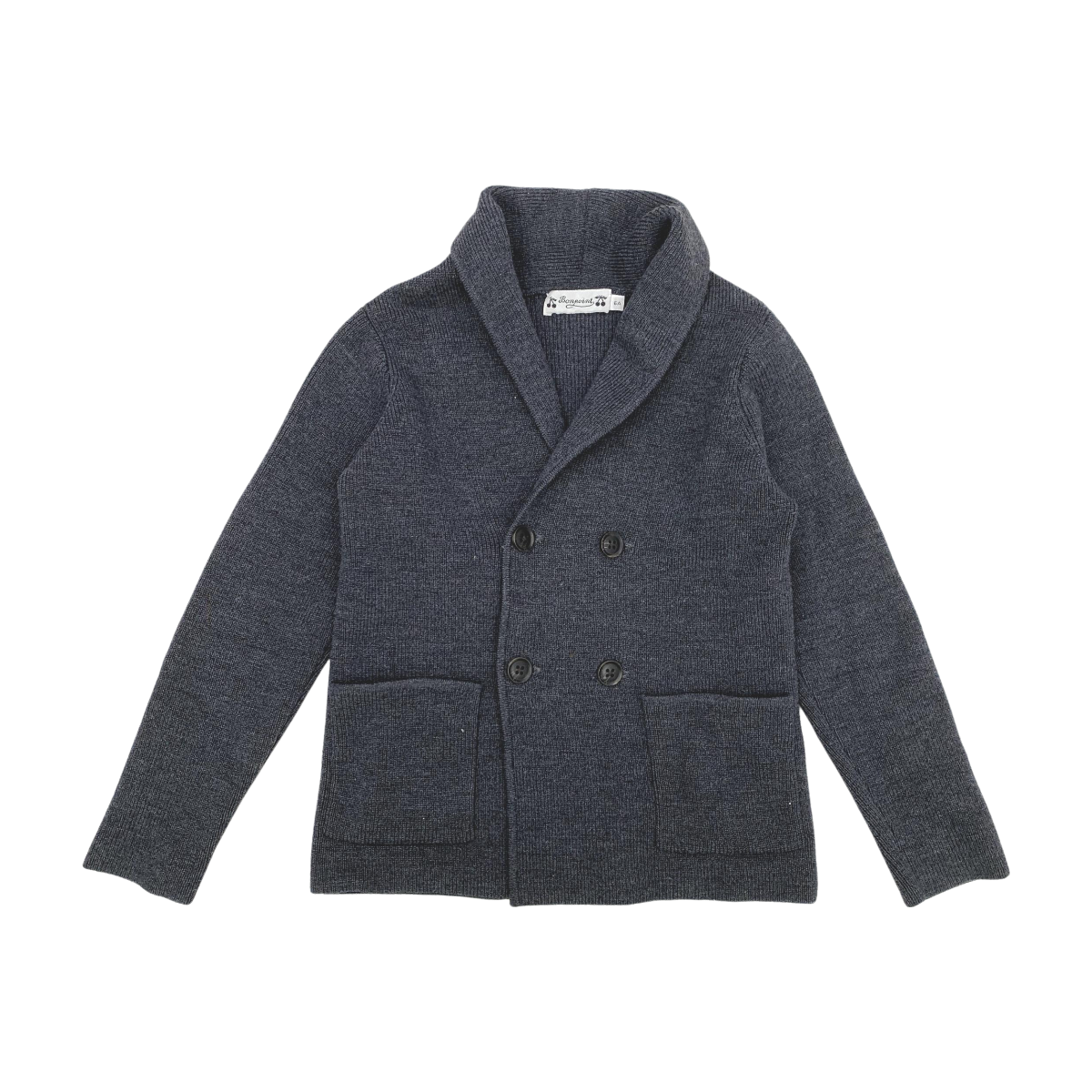 BONPOINT - CARDIGAN - GRIS - 6 ANS