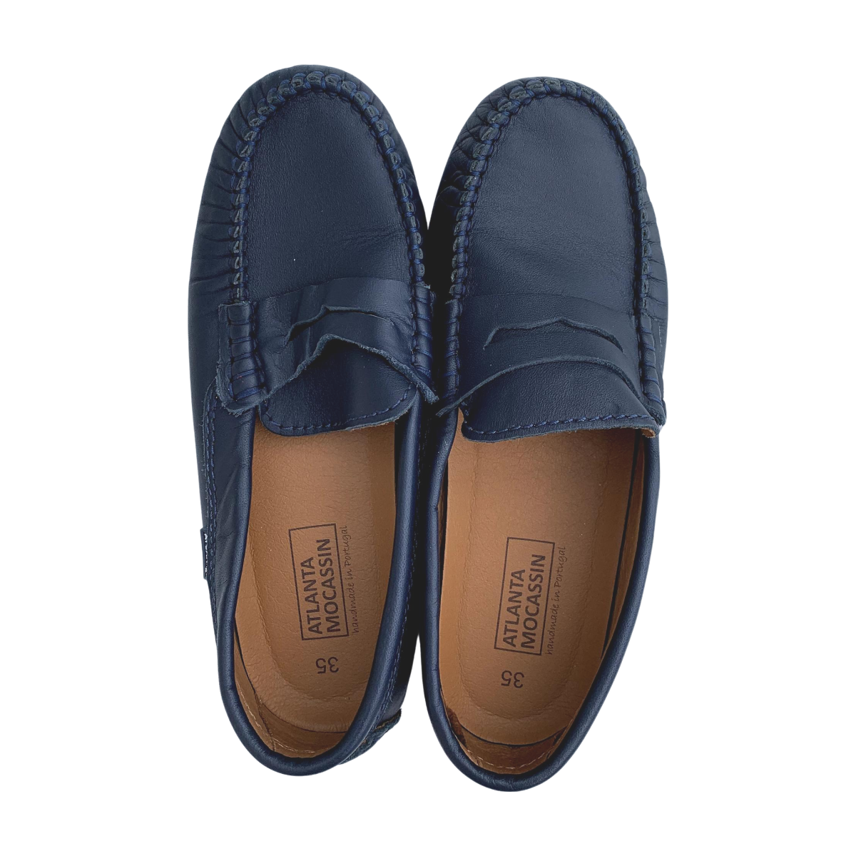 ATLANTA MOCASSIN - MOCASSINS - BLEU -  35