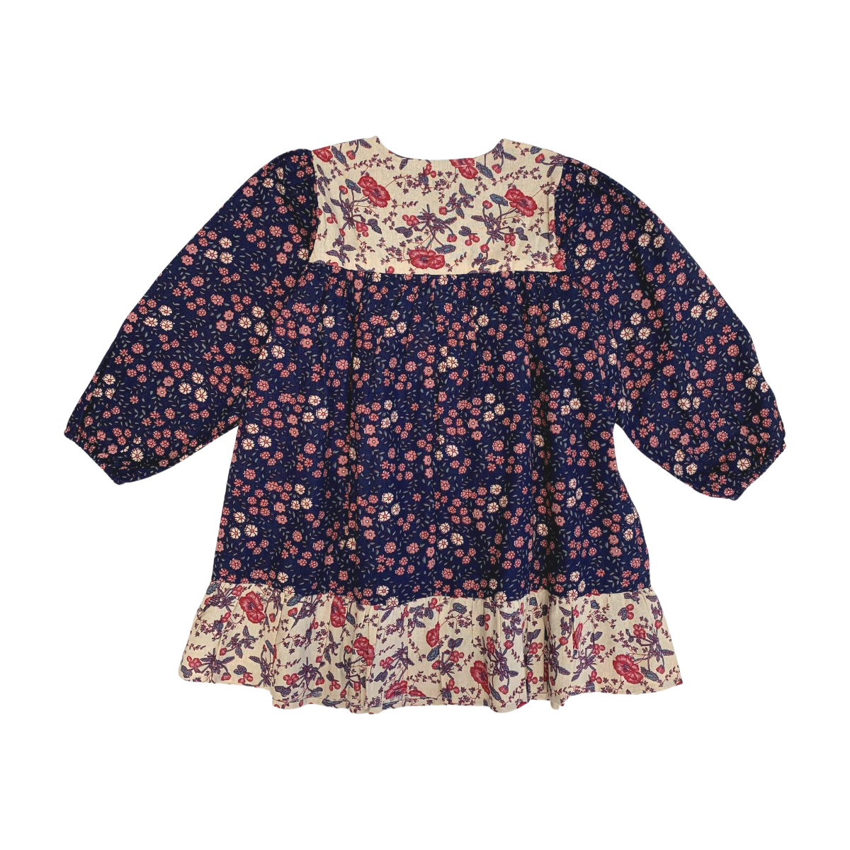 LOUISE MISHA - ROBE - BLEU, BEIGE - 6 ANS