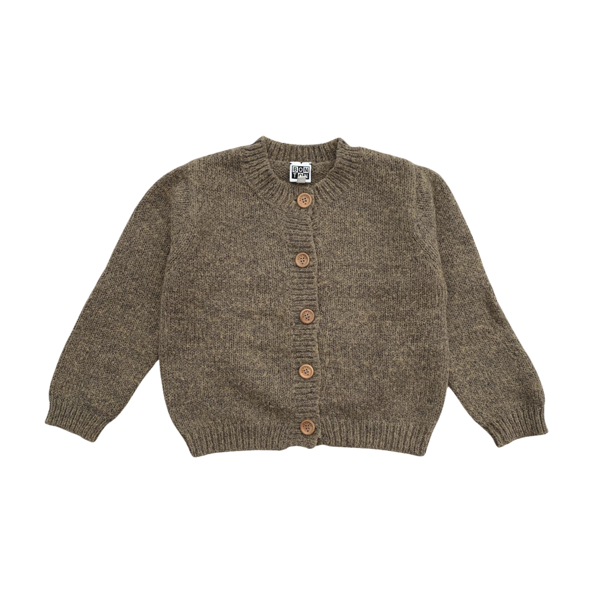 BONTON - CARDIGAN - MARRON - 4 ANS