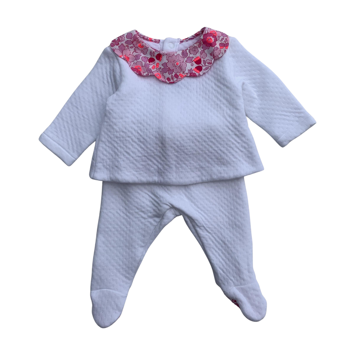 JACADI - ENSEMBLE - BLANC, ROSE - 1 MOIS