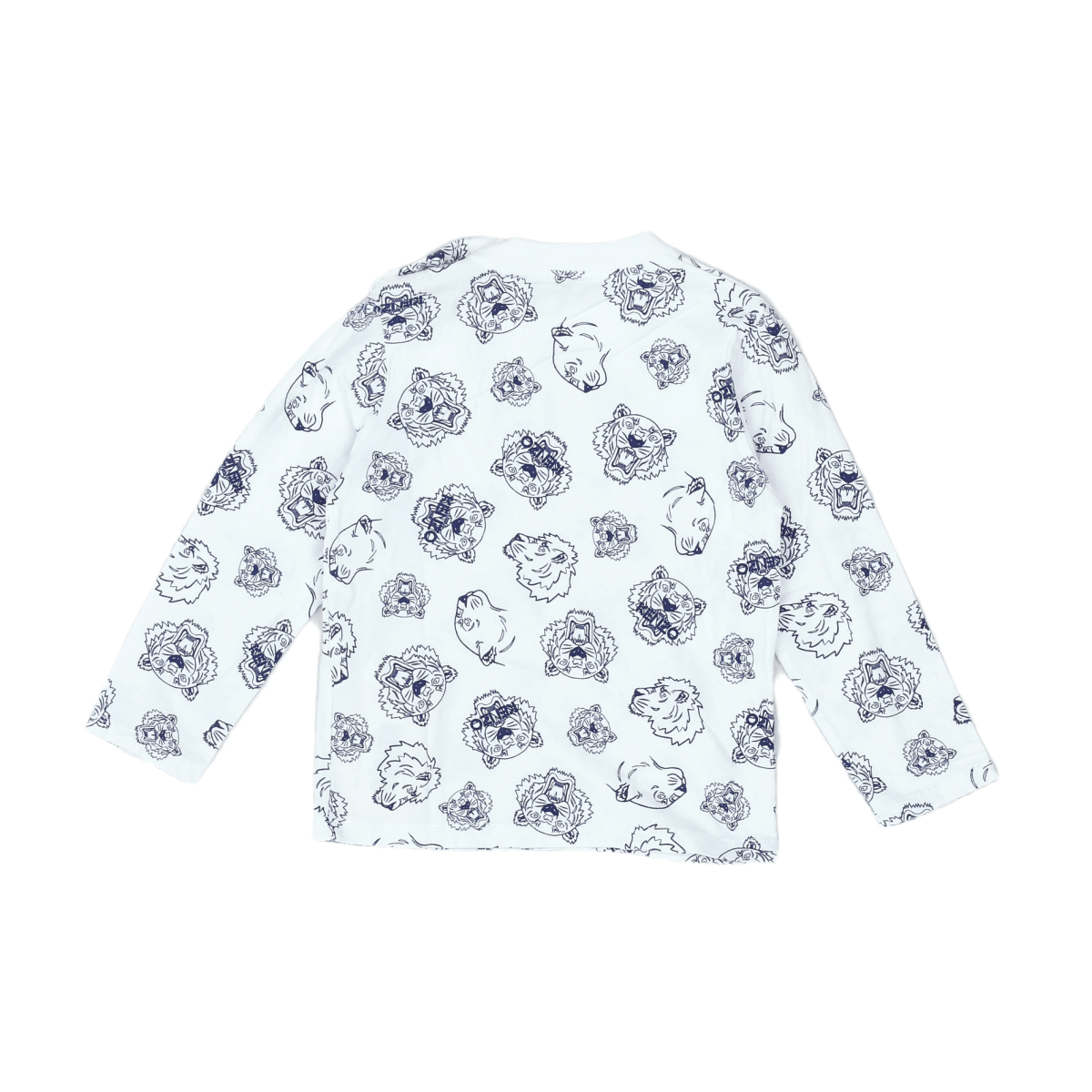 KENZO - T-SHIRT - BLANC, BLEU - 3 ANS