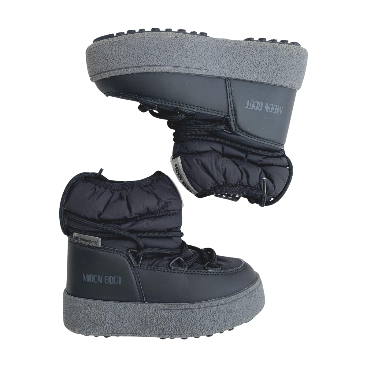 MOON BOOTS - BOTTES - NOIR, GRIS -  27