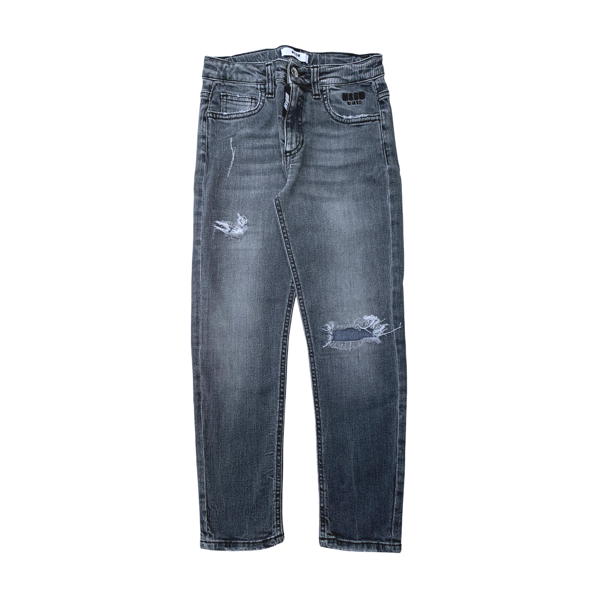 MSGM - PANTALON - GRIS - 10 ANS