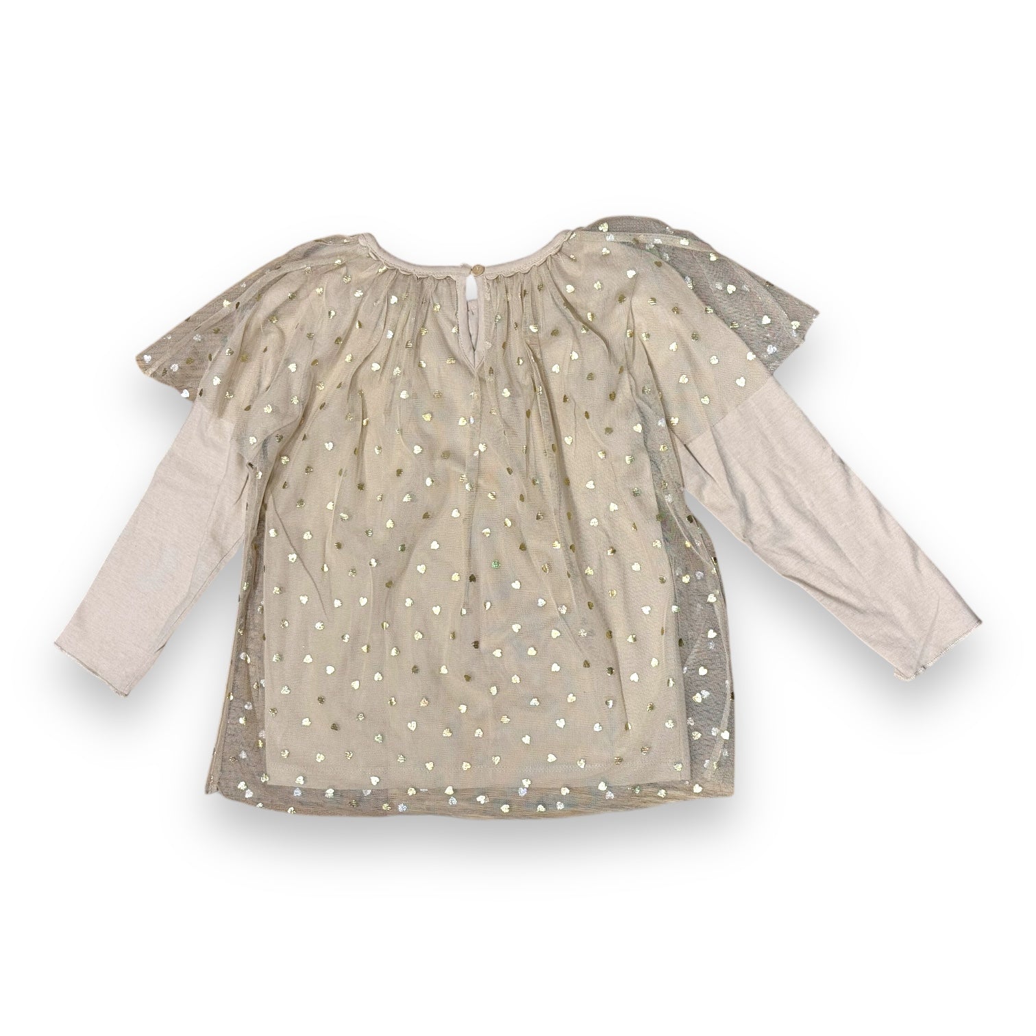 STELLA MCCARTNEY – BEIGE, GOLDENE BLUSE – 6 JAHRE