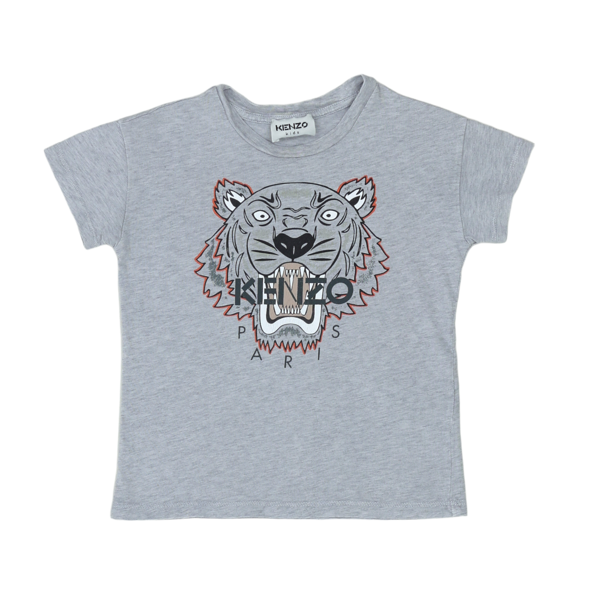 KENZO - T-SHIRT - GRIS - 4 ANS