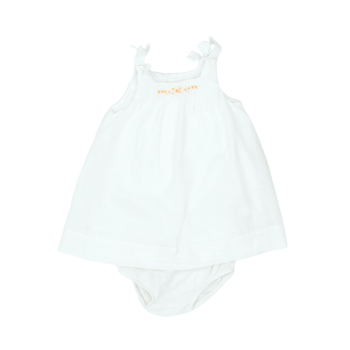 JACADI - ROBE - BLANC - 6 MOIS