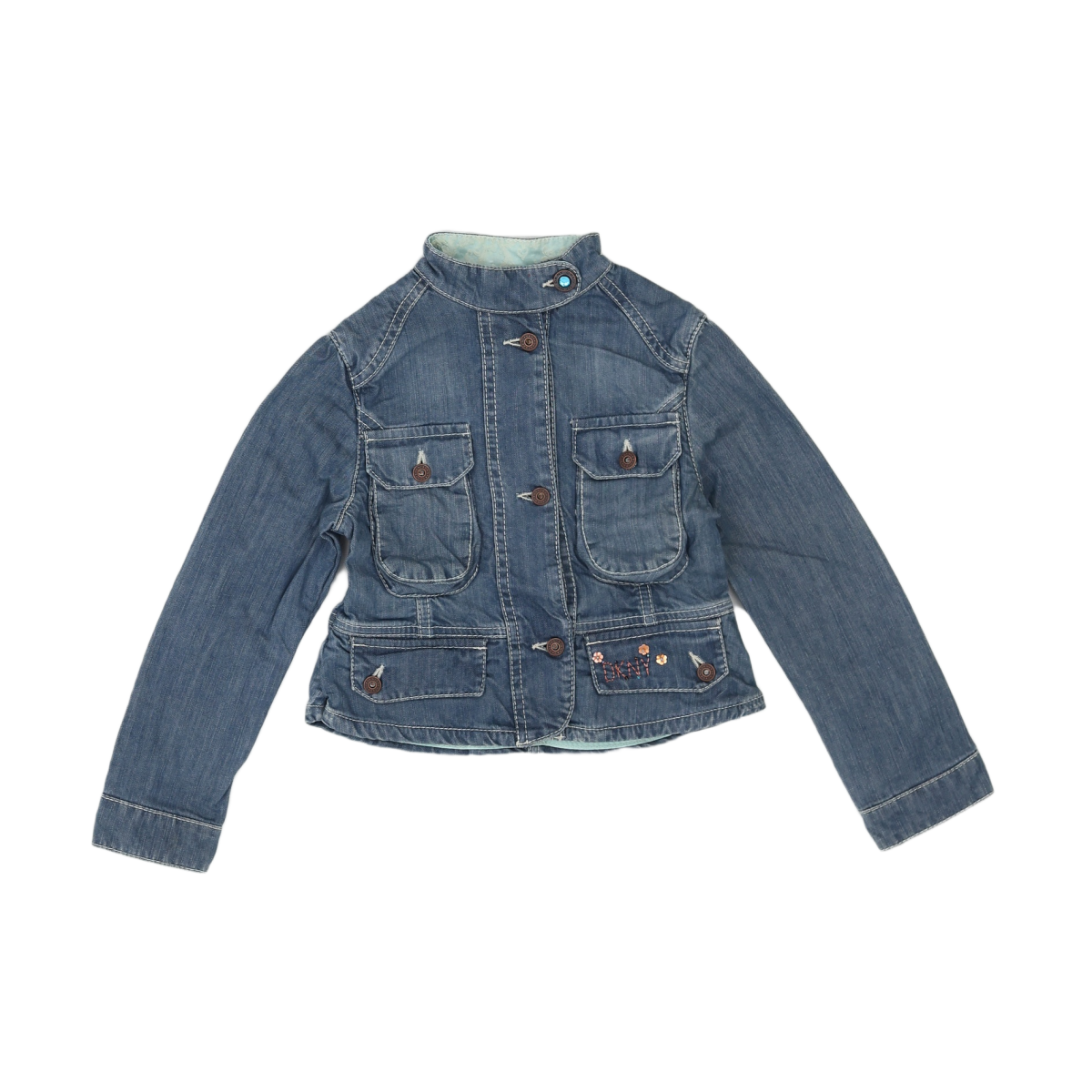 DKNY - VESTE EN JEAN - BLEU - 6 ANS