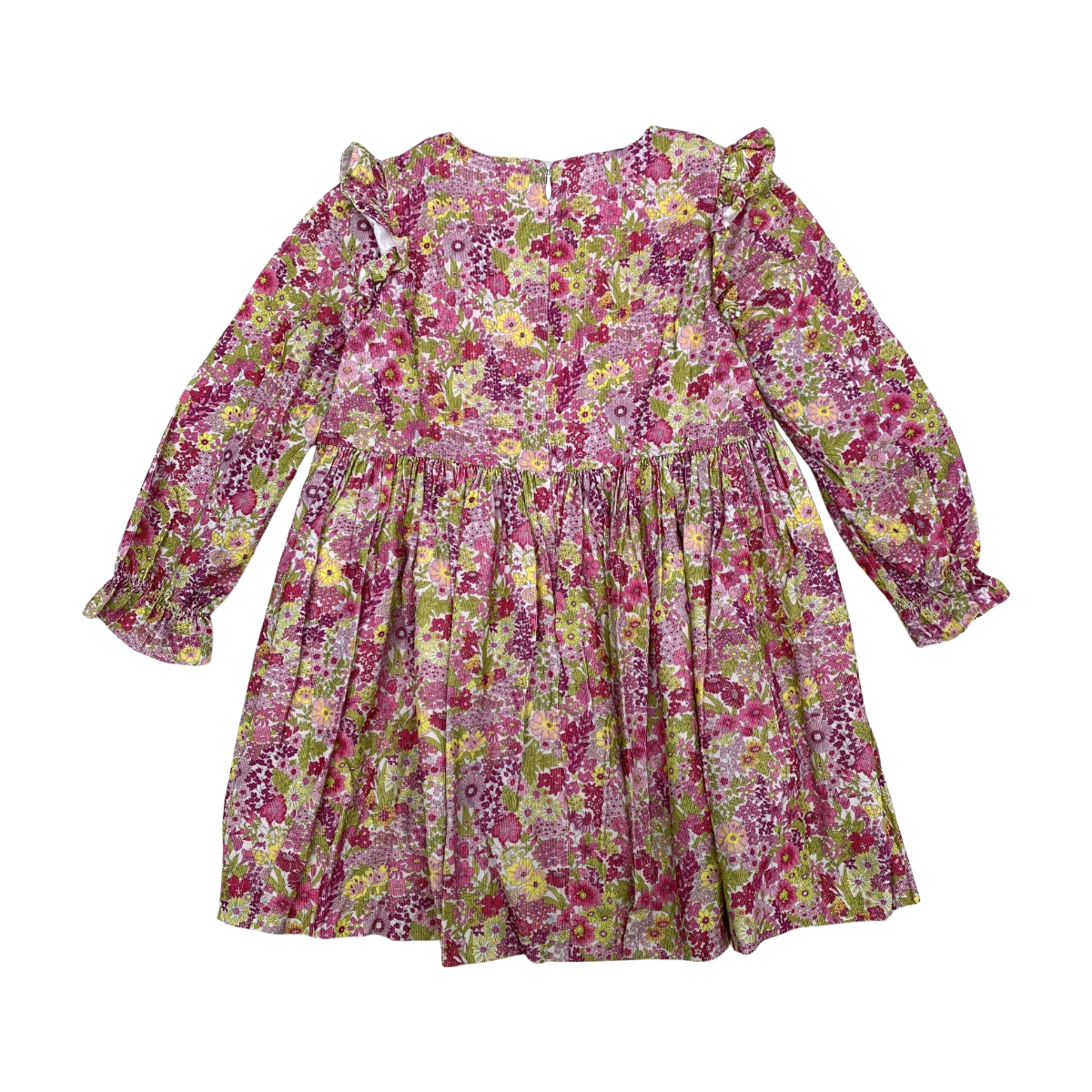 JACADI - ROBE - ROSE, JAUNE - 6 ANS