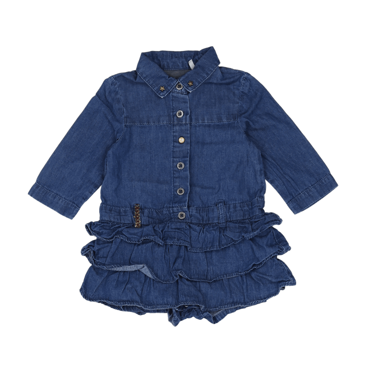 IKKS - ROBE - BLEU - 6 MOIS