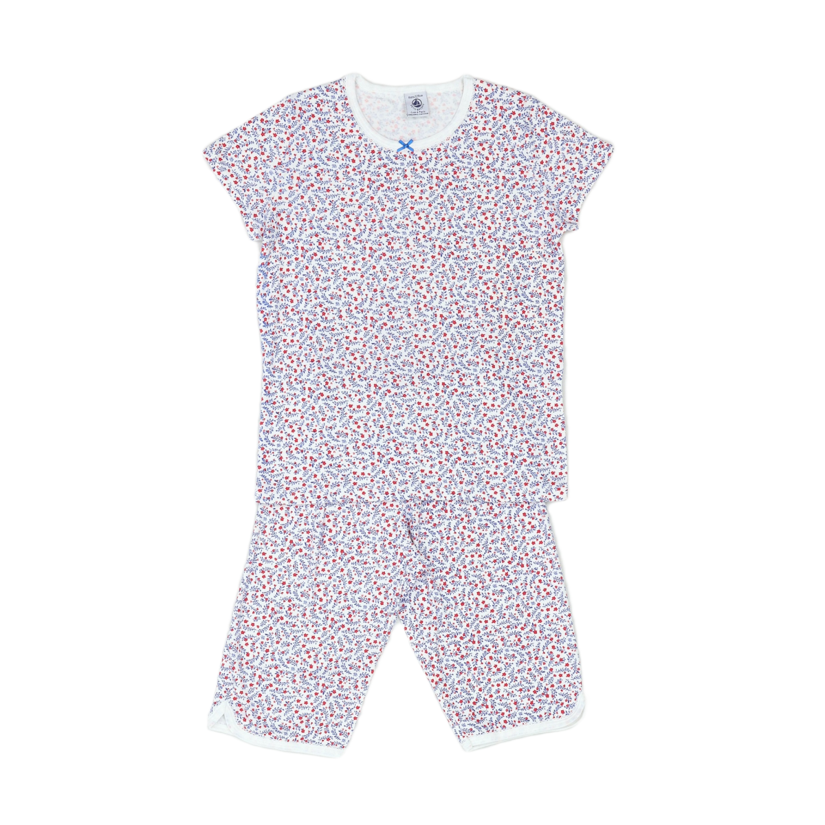 PETIT BATEAU - PYJAMA - BLANC - 8 ANS