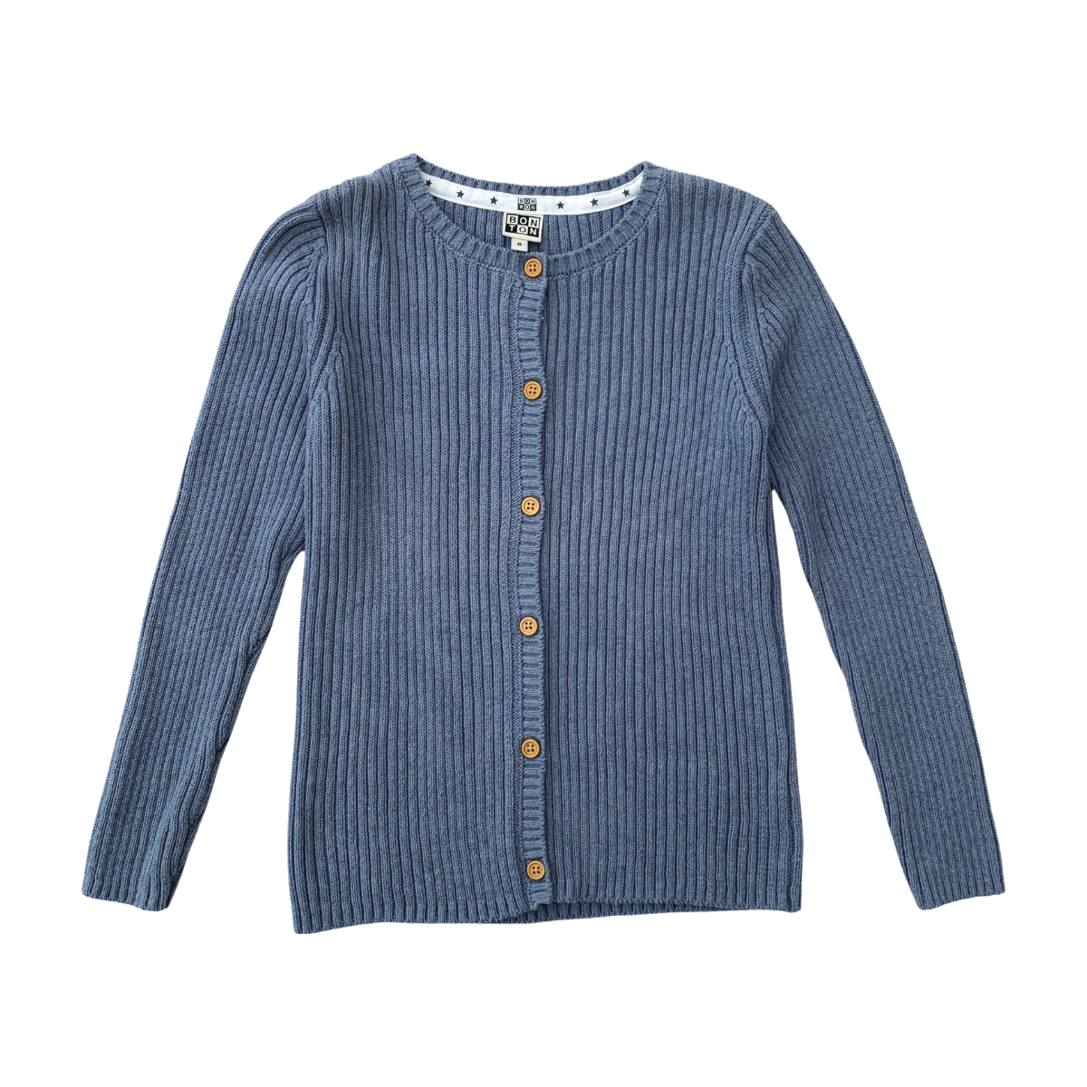 BONTON - CARDIGAN - BLEU - 8 ANS