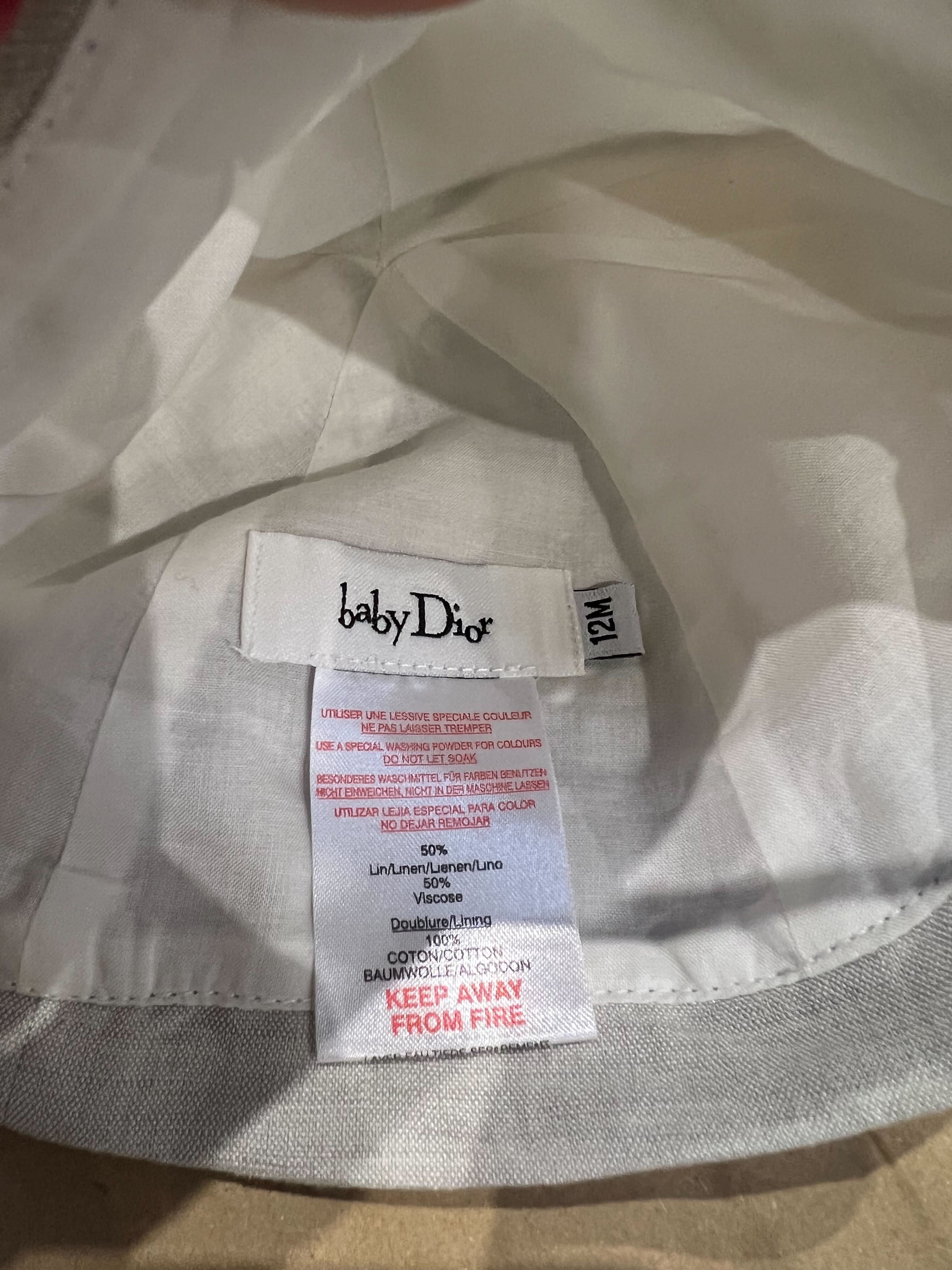 BABY DIOR - HAT - BEIGE - 12 MONTHS