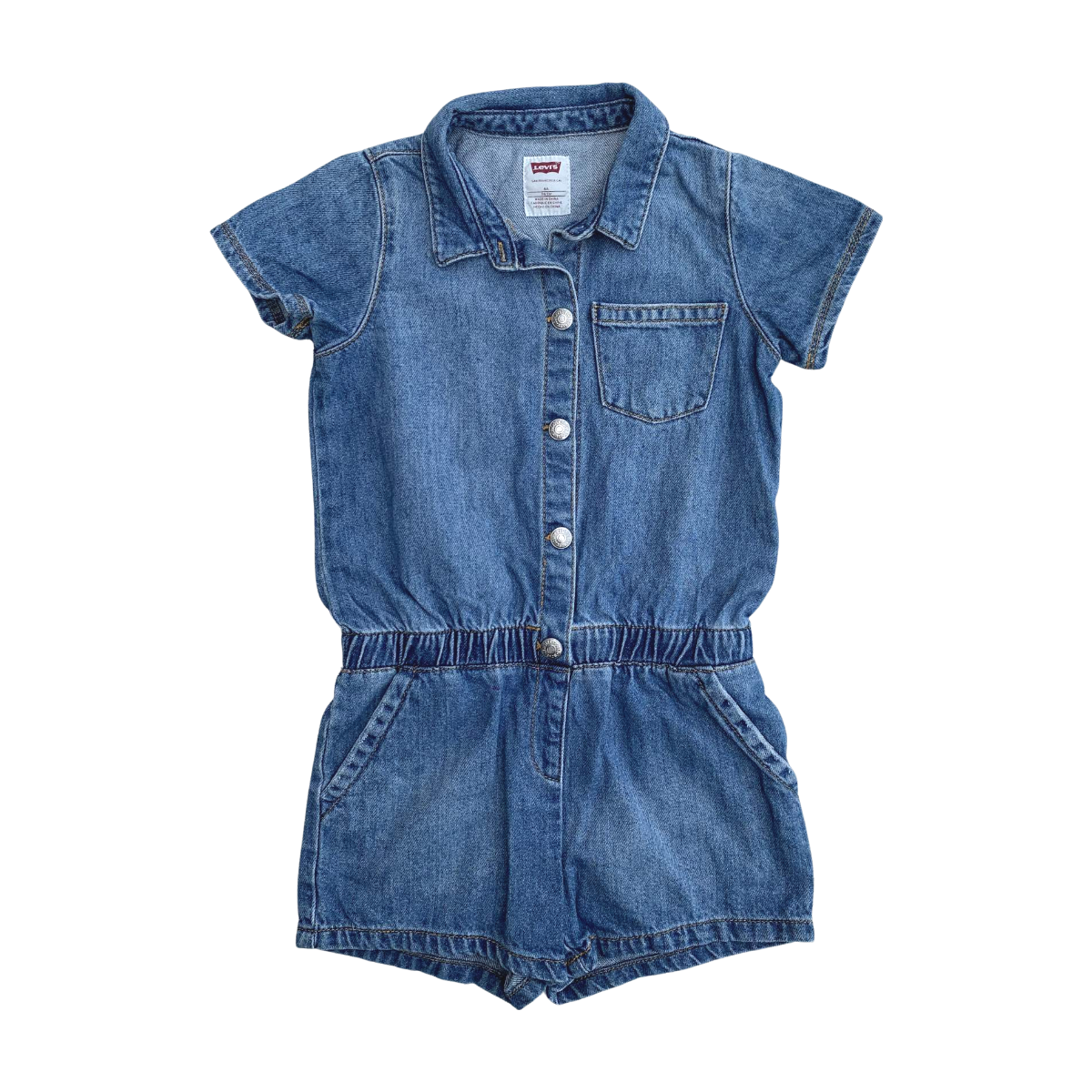 LEVI'S - COMBISHORT - BLEU - 6 ANS
