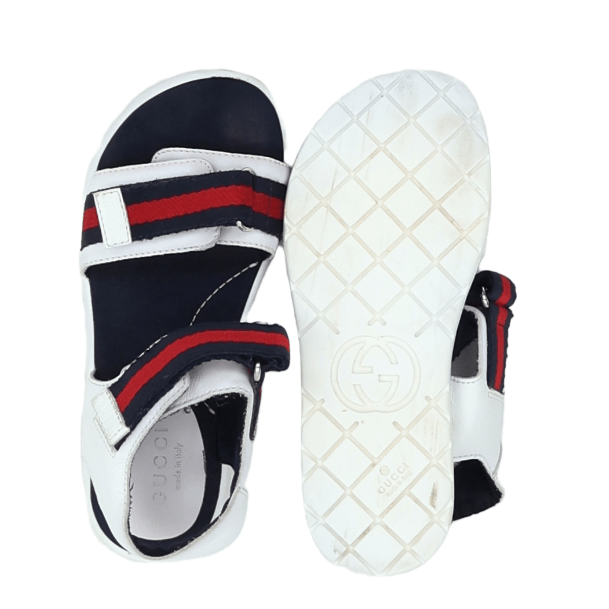 GUCCI - SANDALEN - BLAU, WEISS - 29