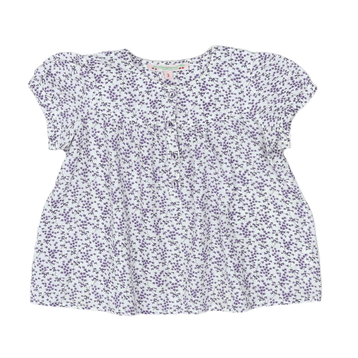 BONPOINT - HEMD - WEISS, LILA - 24 MONATE