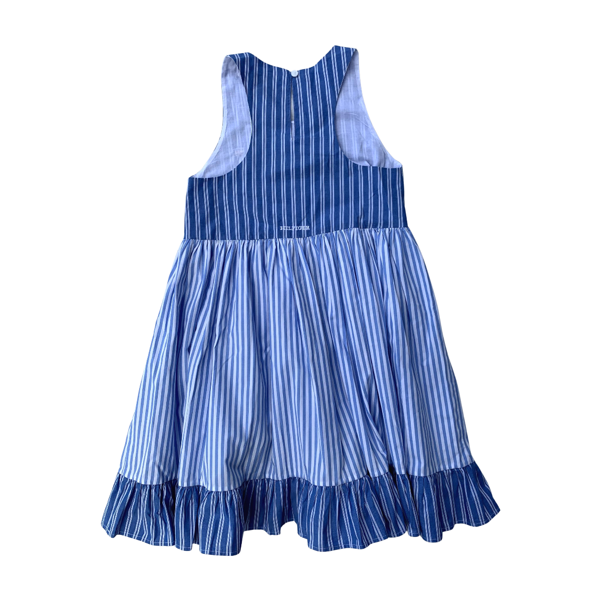TOMMY HILFIGER - ROBE - BLEU, BLANC - 10 ANS