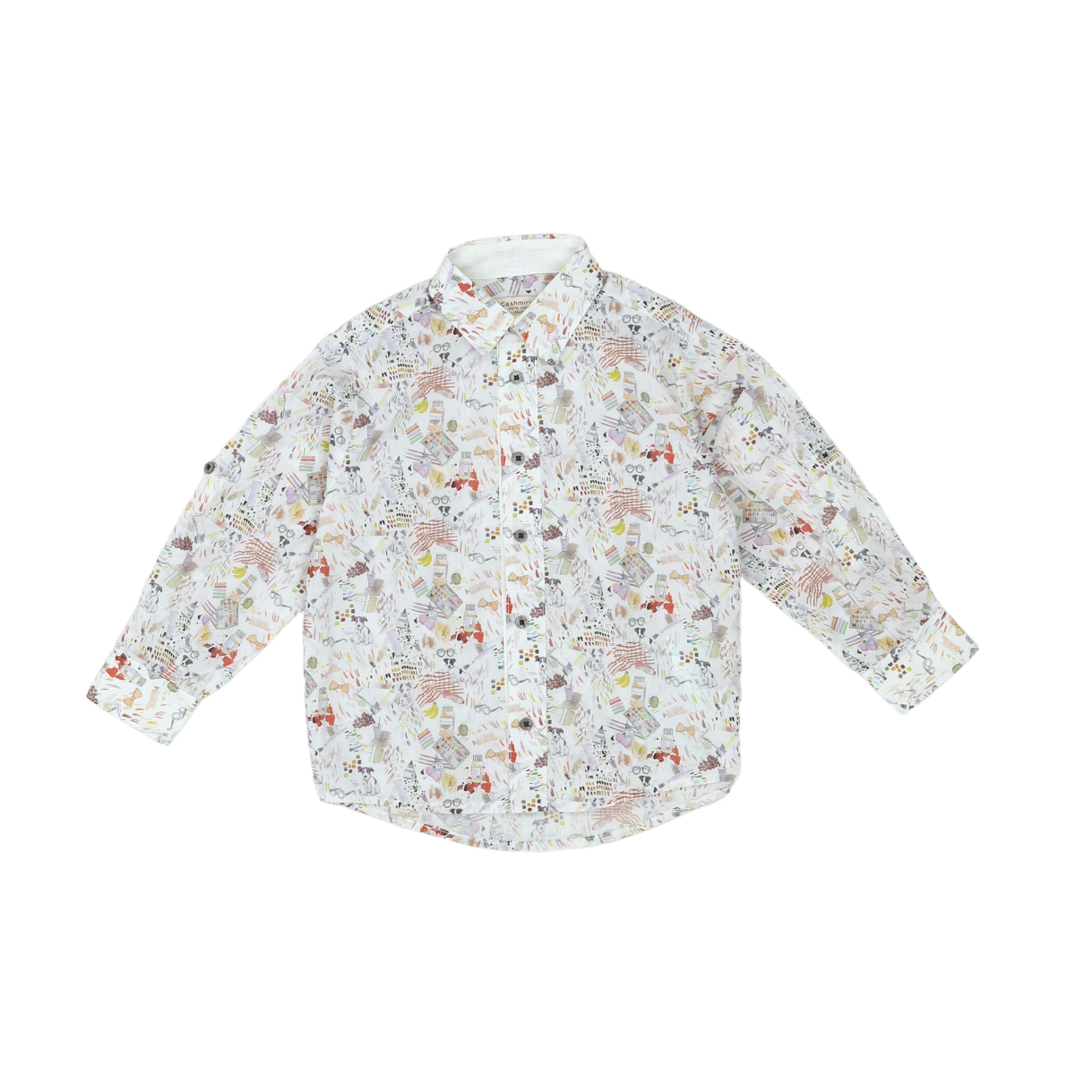 CASHMIRINO - CHEMISE - BLANC - 4 ANS