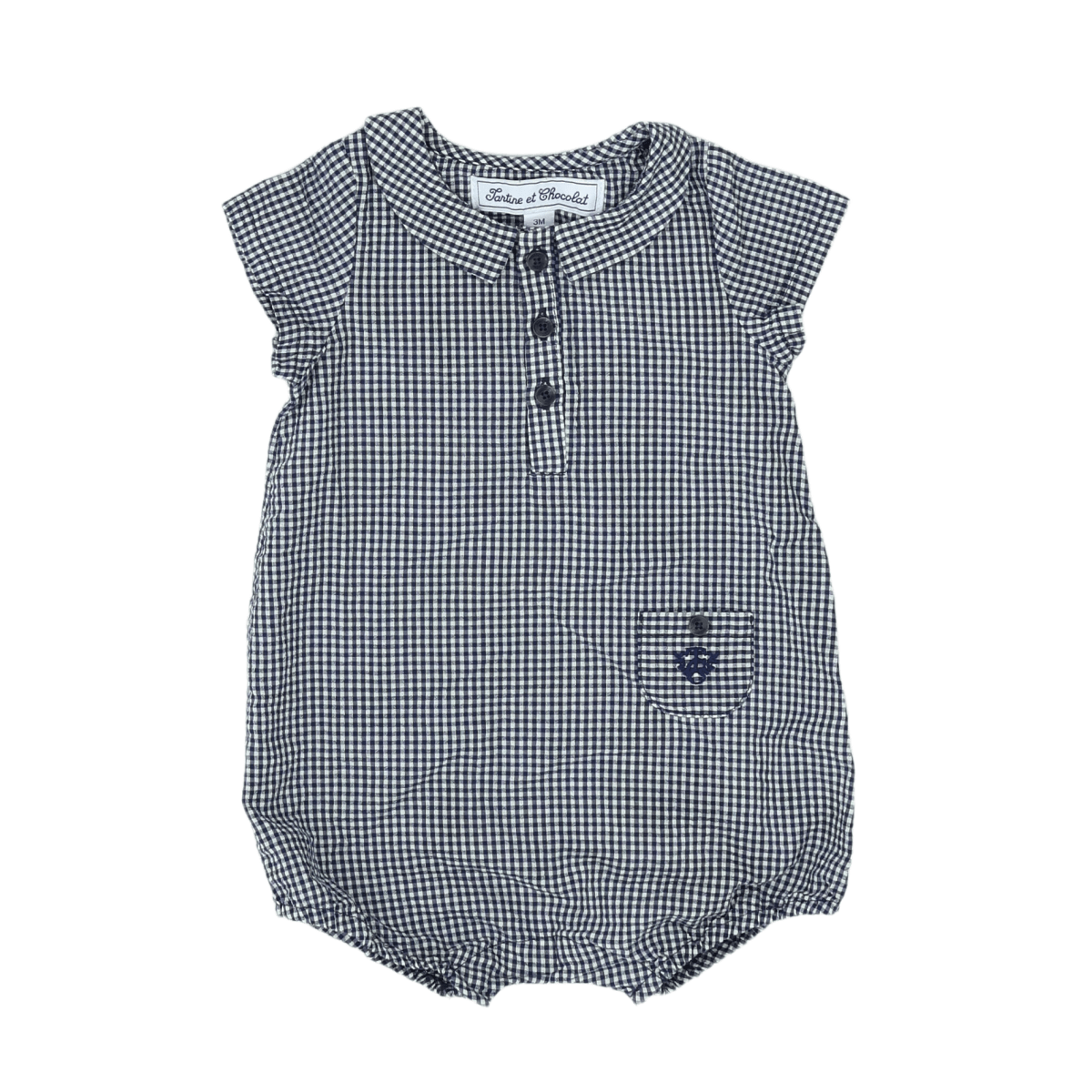 TARTINE & CHOCOLAT - BARBOTEUSE - BLEU, BLANC - 3 MOIS