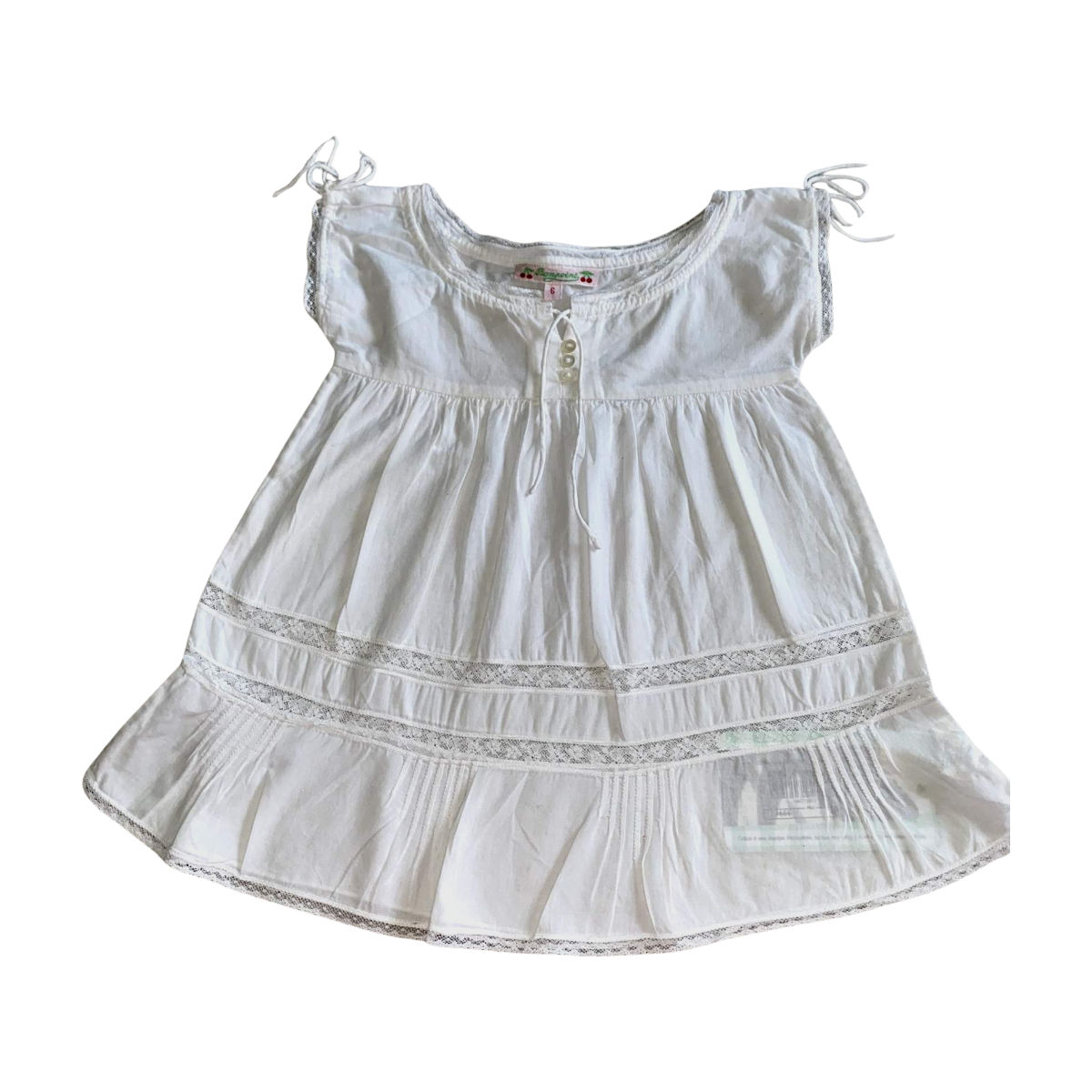 BONPOINT - ROBE - BLANC - 6 MOIS