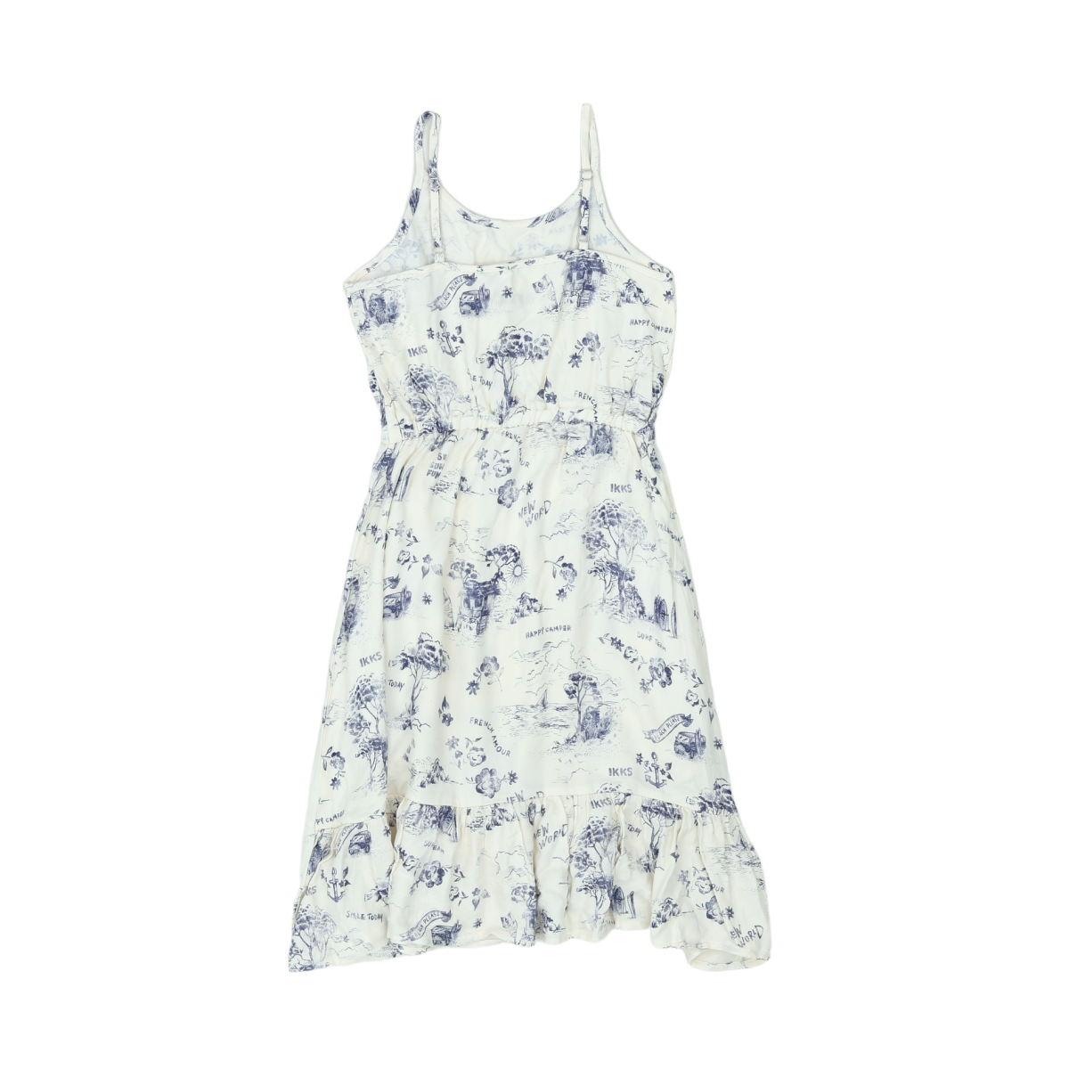 IKKS - ROBE - BLANC, BLEU - 8 ANS