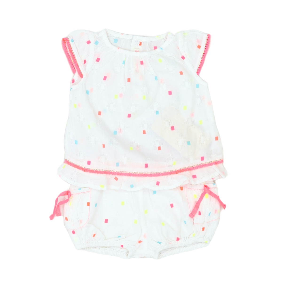 BILLIEBLUSH - ENSEMBLE - BLANC - 9 MOIS