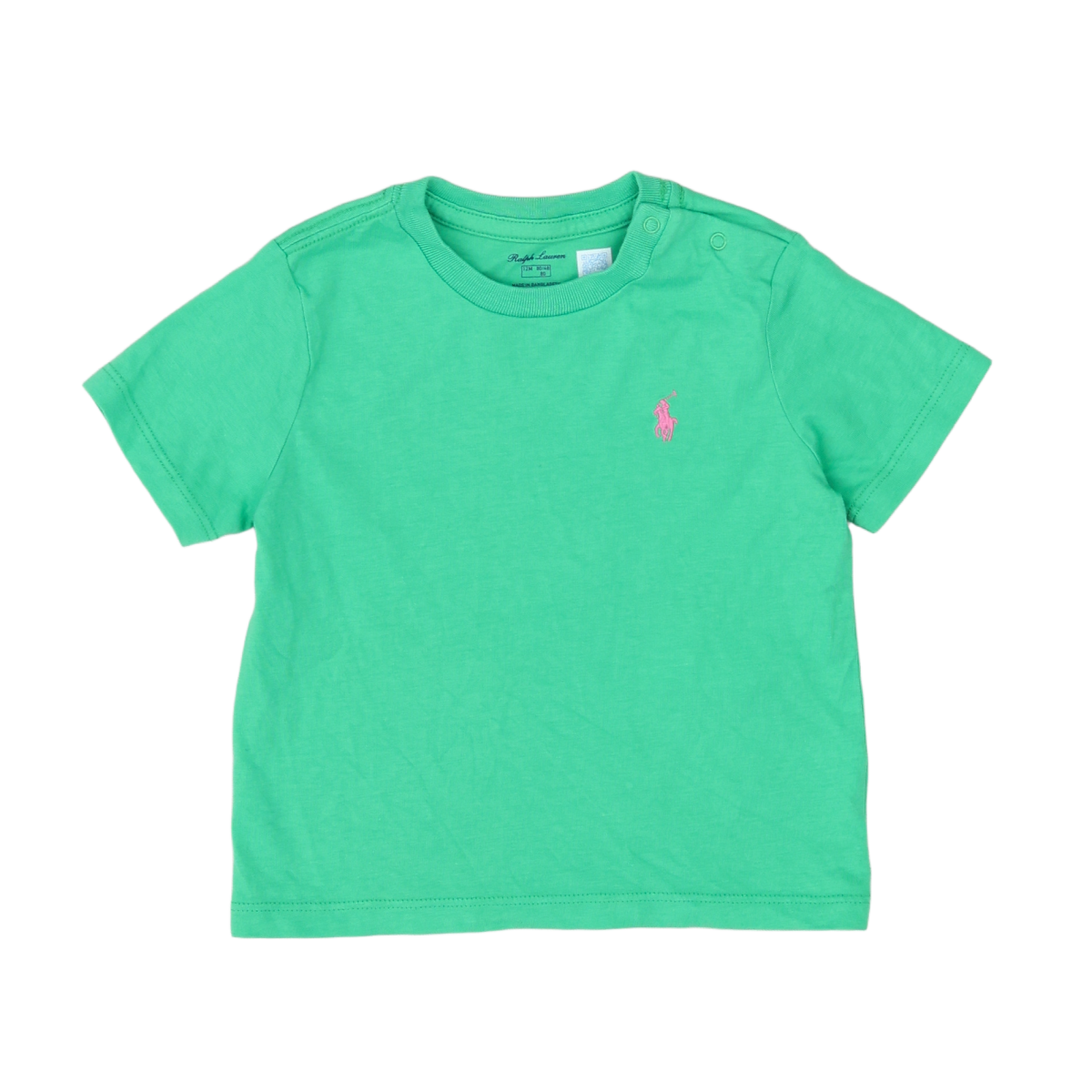 RALPH LAUREN - T-SHIRT - VERT - 12 MOIS