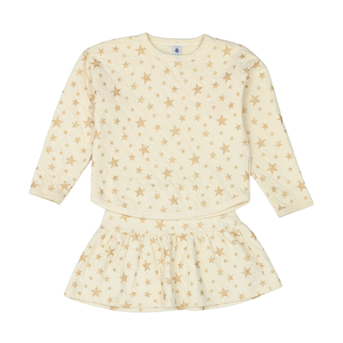 PETIT BATEAU - ENSEMBLE - BEIGE - 10 ANS