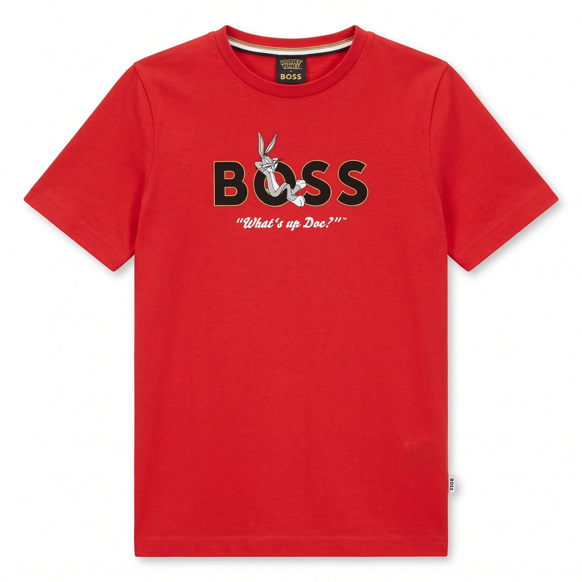 BOSS - T-SHIRT - ROUGE - 6 ANS