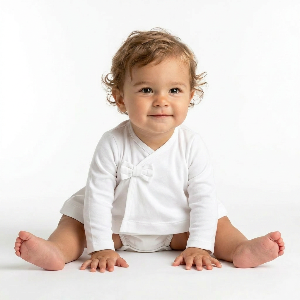JACADI - ROBE - BLANC - 6 MOIS