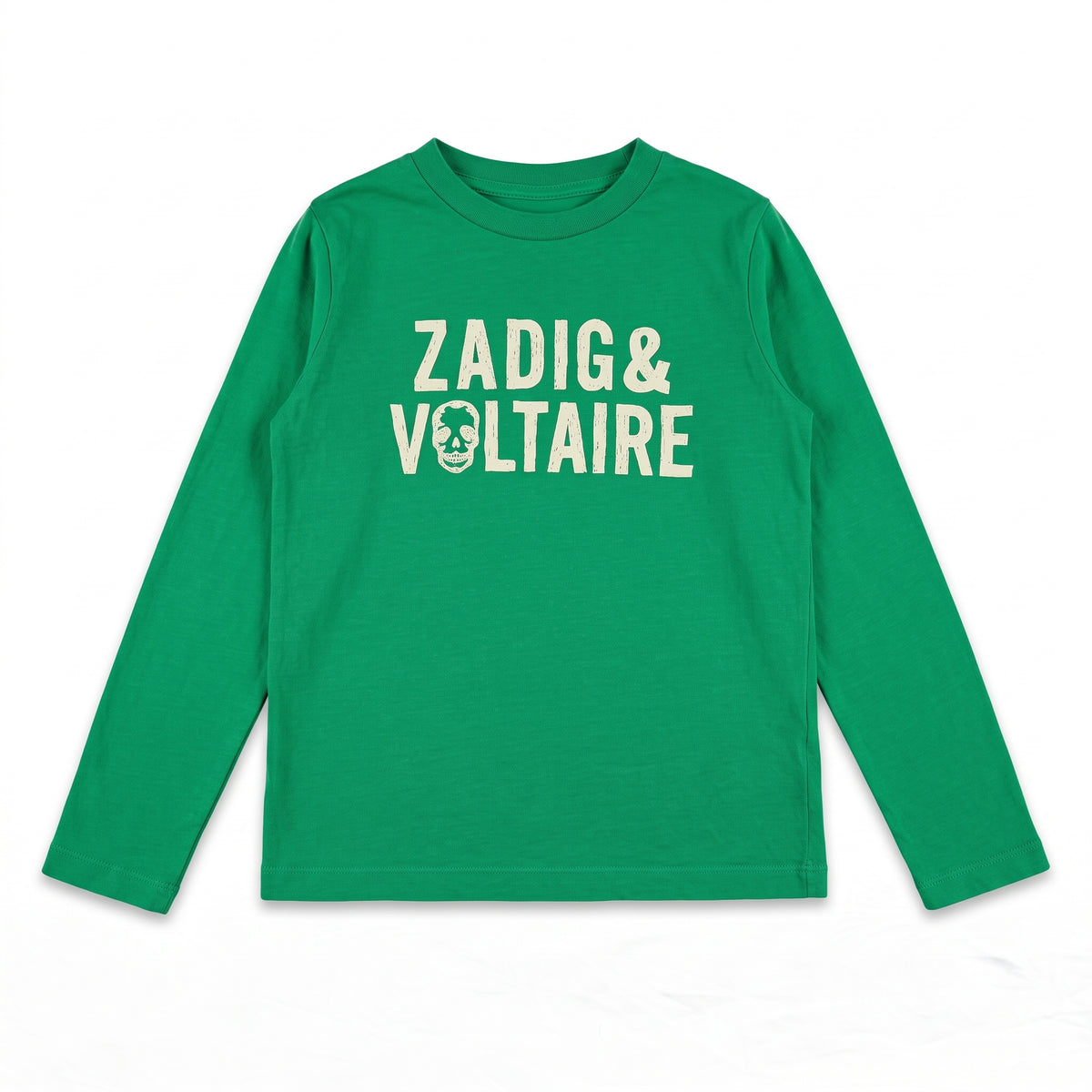 ZADIG & VOLTAIRE - T-SHIRT - VERT - 8 ANS
