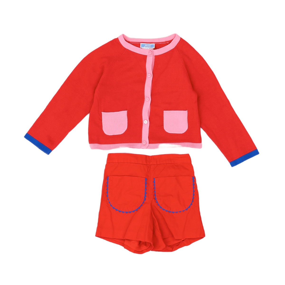 JACADI - ENSEMBLE - ROUGE, BLEU - 3 ANS