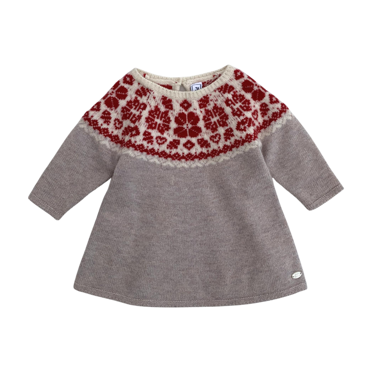 TARTINE & CHOCOLAT - ROBE - GRIS, ROUGE - 3 MOIS