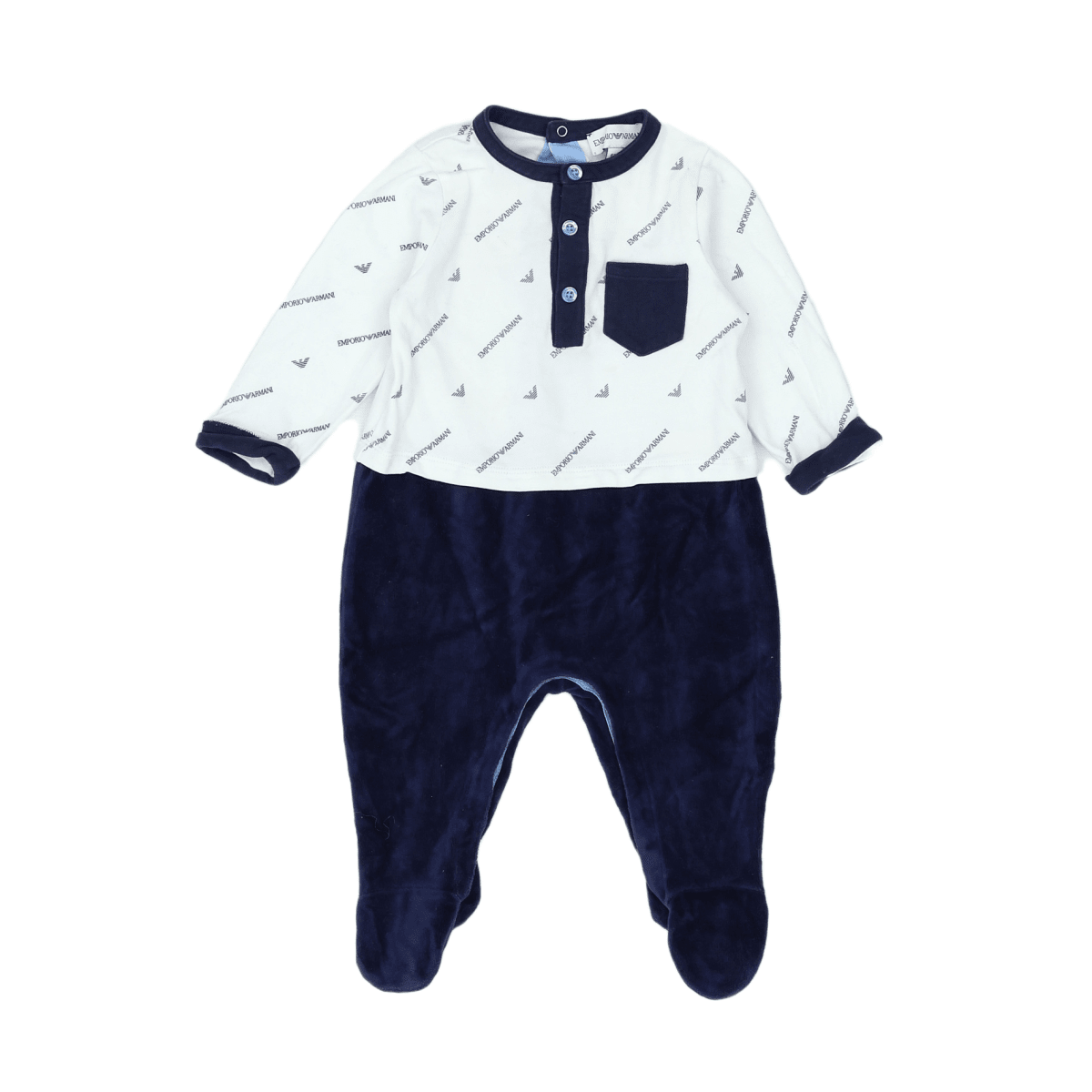 ARMANI - PYJAMA - BLANC, BLEU - 6 MOIS