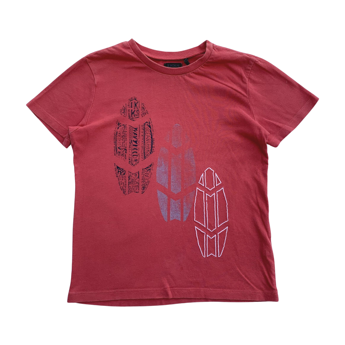 IKKS - T-SHIRT - ROUGE - 6 ANS