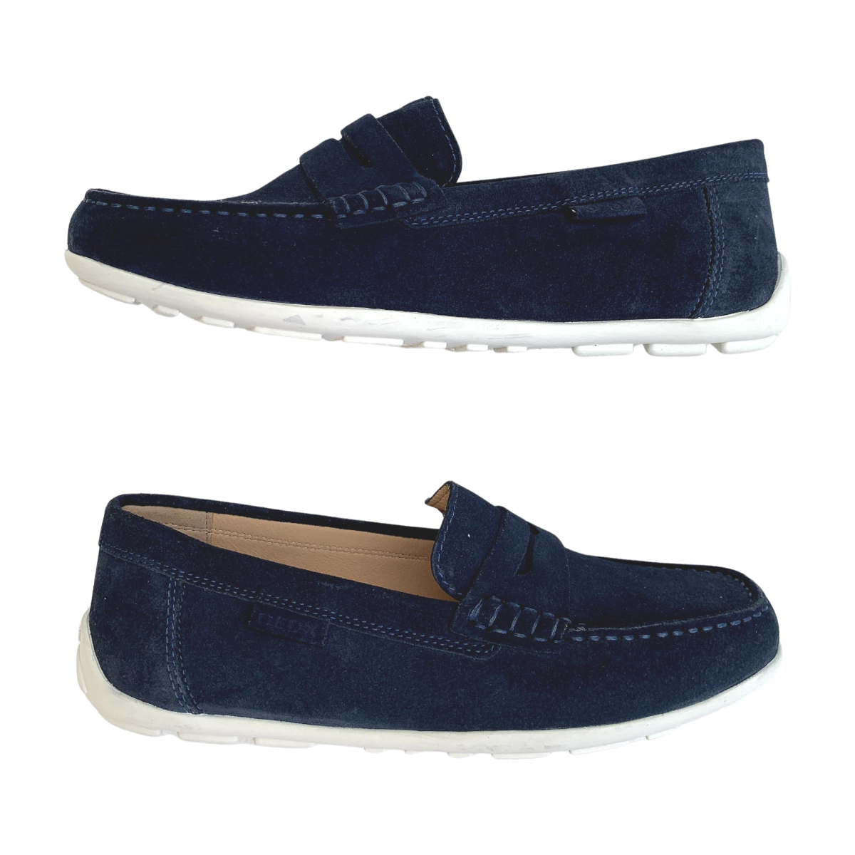 GEOX - MOCASSINS - BLEU -  36