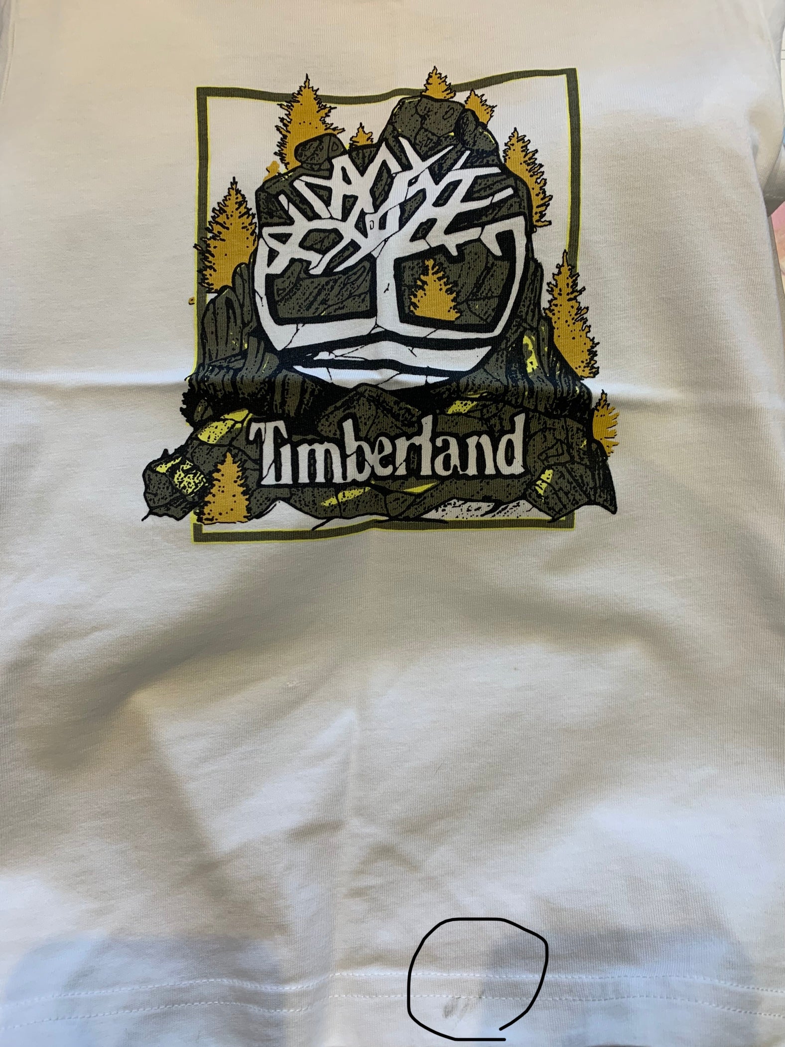 TIMBERLAND - T-SHIRT - BLANC, JAUNE - 5 ANS