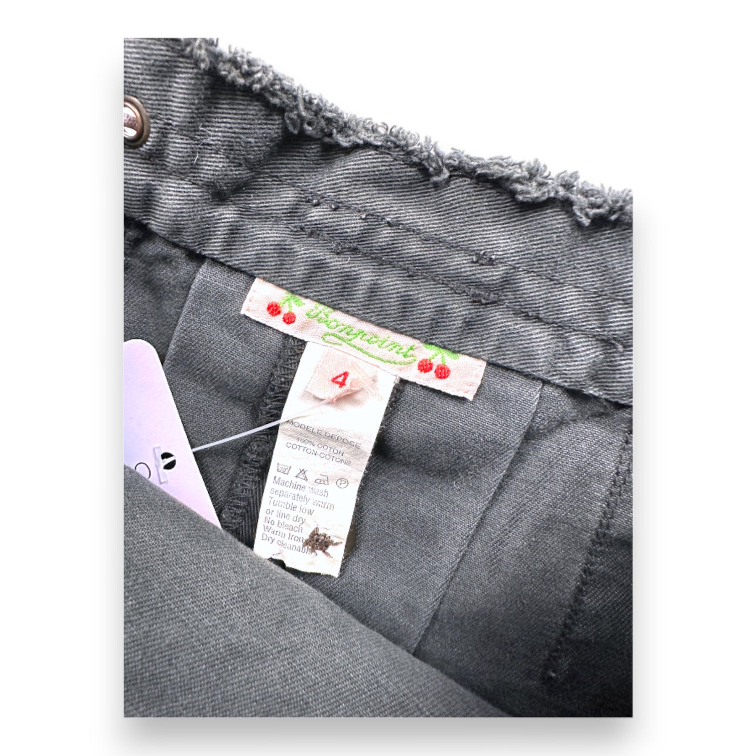 BONPOINT - Schwarzer Jeansrock - 4 Jahre