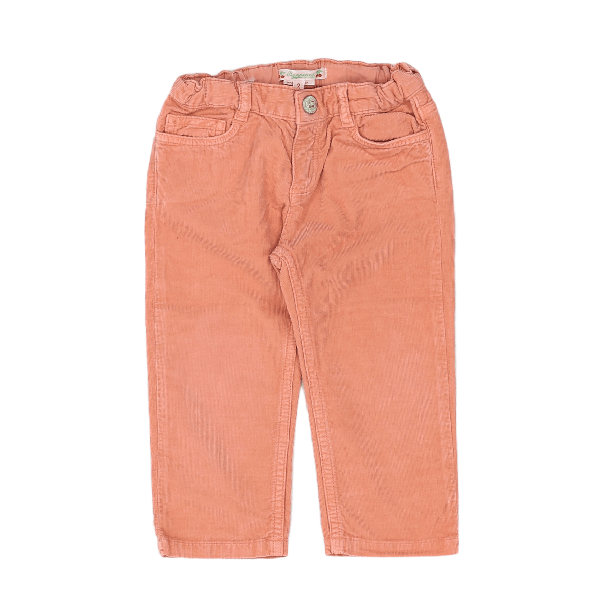 BONPOINT - Pink velvet pants - 2 years