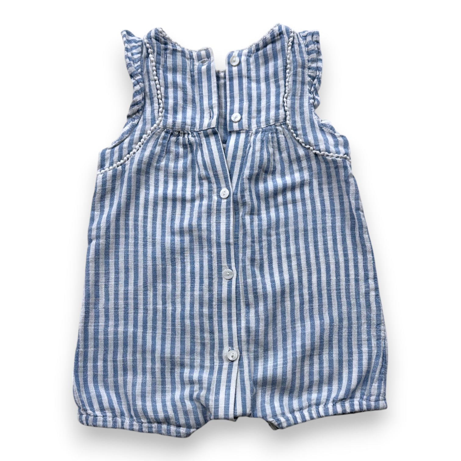 CYRILLUS - ROMPER - BLUE - 9 MONTHS
