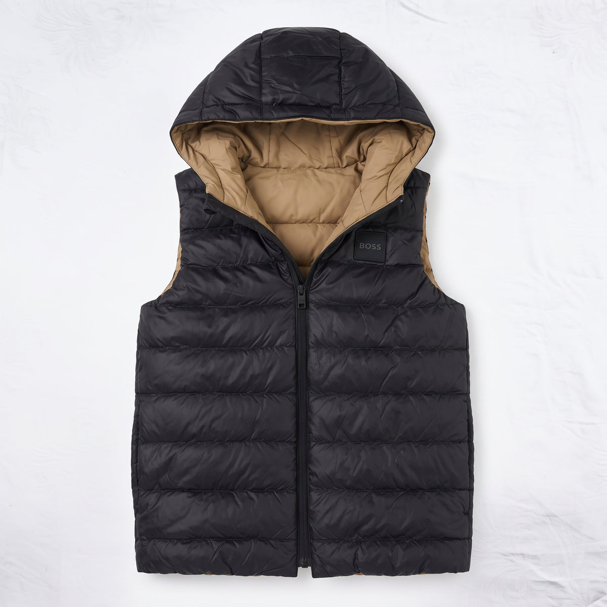 BOSS - BLOUSON SANS MANCHE - NOIR - 6 ANS