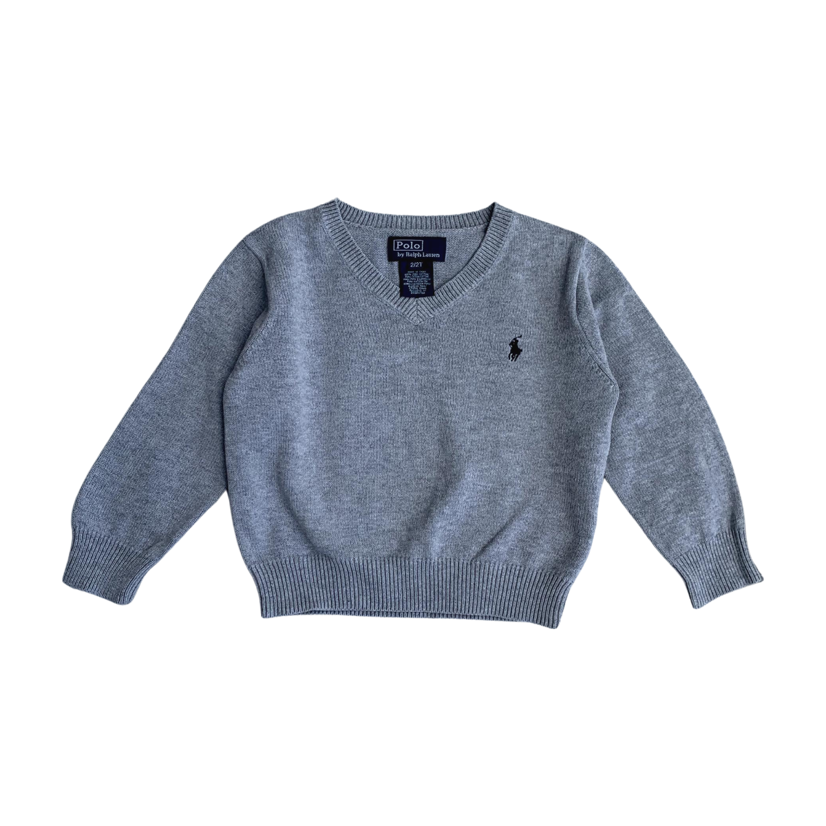 RALPH LAUREN - PULL - GRIS - 24 MOIS