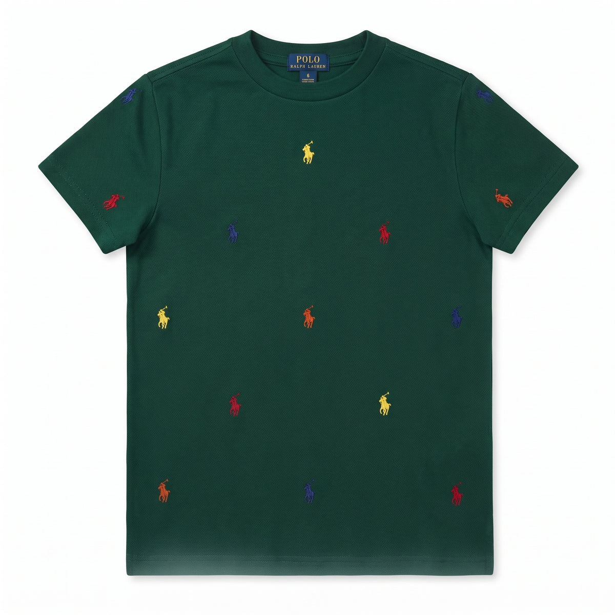RALPH LAUREN - T-SHIRT - VERT - 6 ANS