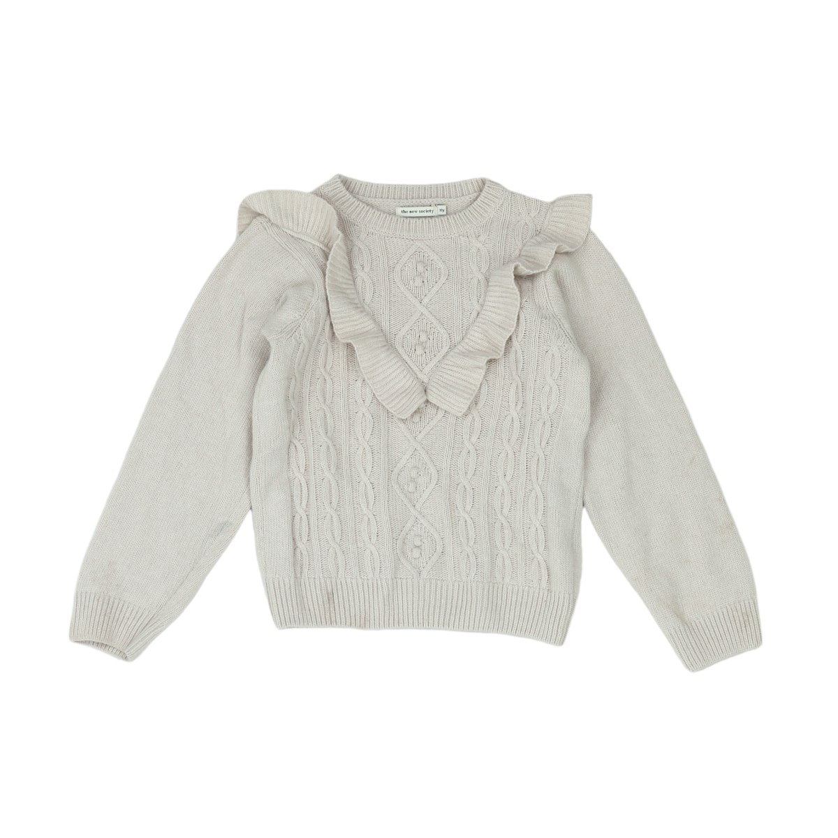 THE NEW SOCIETY - PULL - BEIGE - 10 ANS