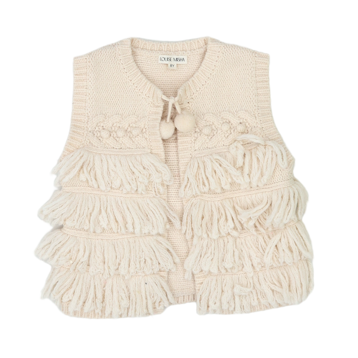 LOUISE MISHA - CARDIGAN - BEIGE - 8 ANS