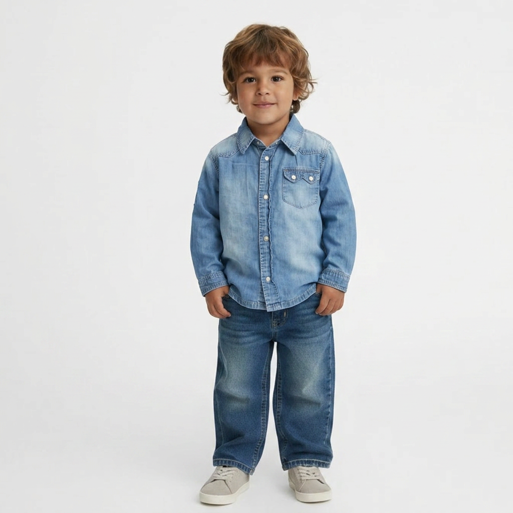LEVI'S - CHEMISE - BLEU - 24 MOIS