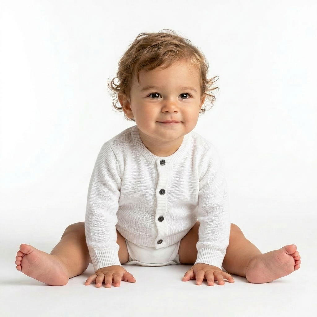 FRILO SWISS MADE - CARDIGAN - BLANC - 3 MOIS