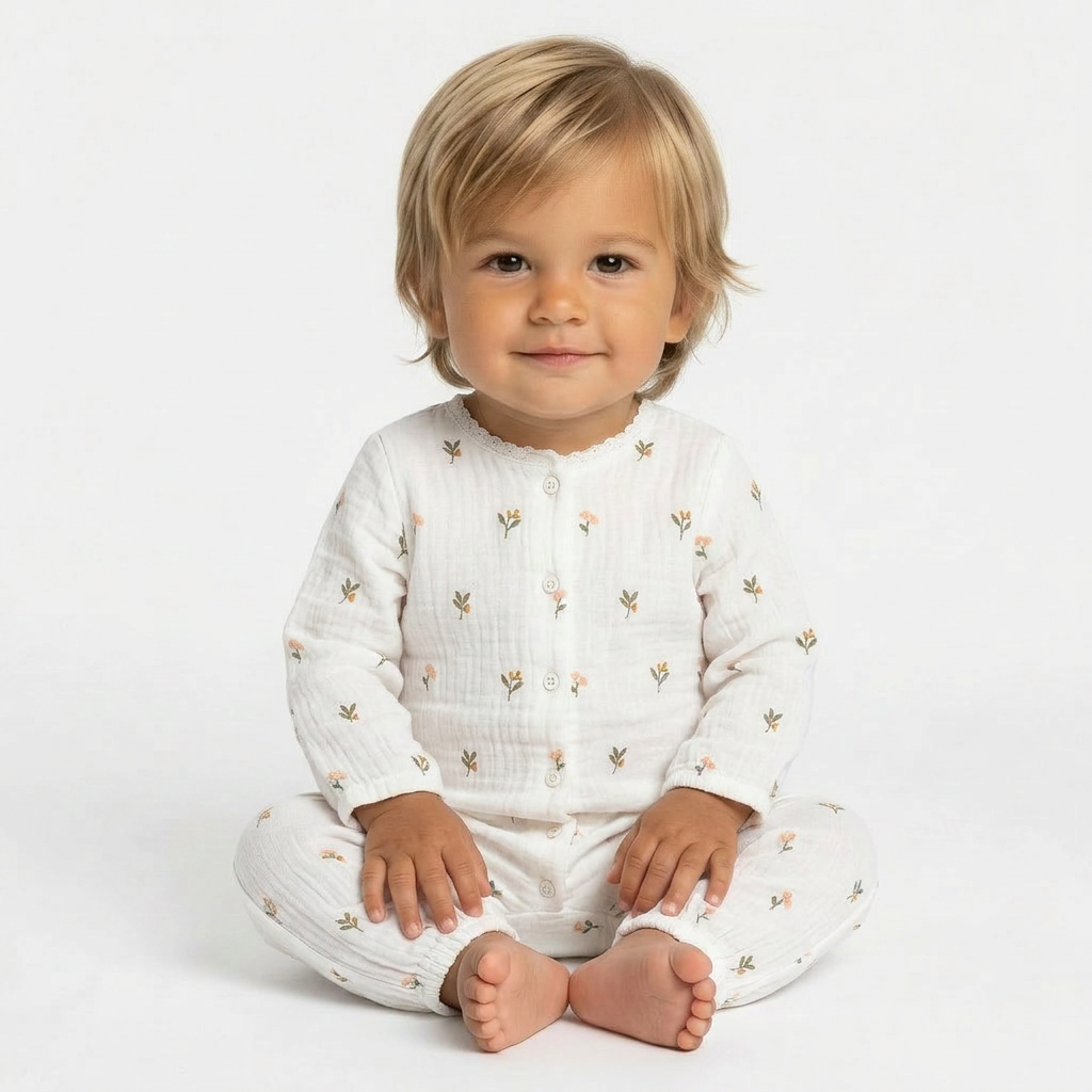 NATALYS - COMBINAISON - BLANC - 6 MOIS